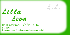 lilla leva business card